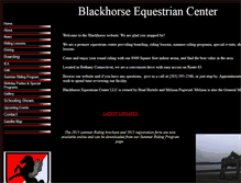 Tablet Screenshot of blackhorsecenter.com